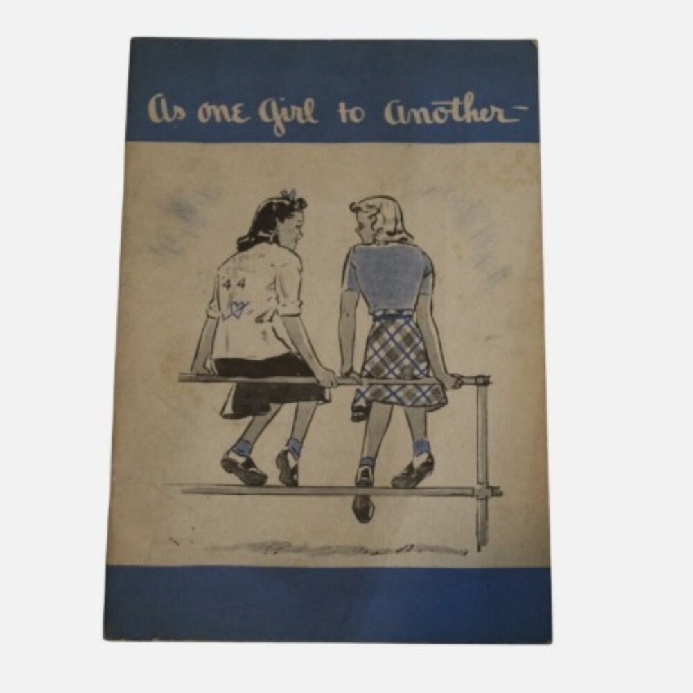 Vintage Kotex One Girl To Another Advertising Pamphlet Period Booklet 1940